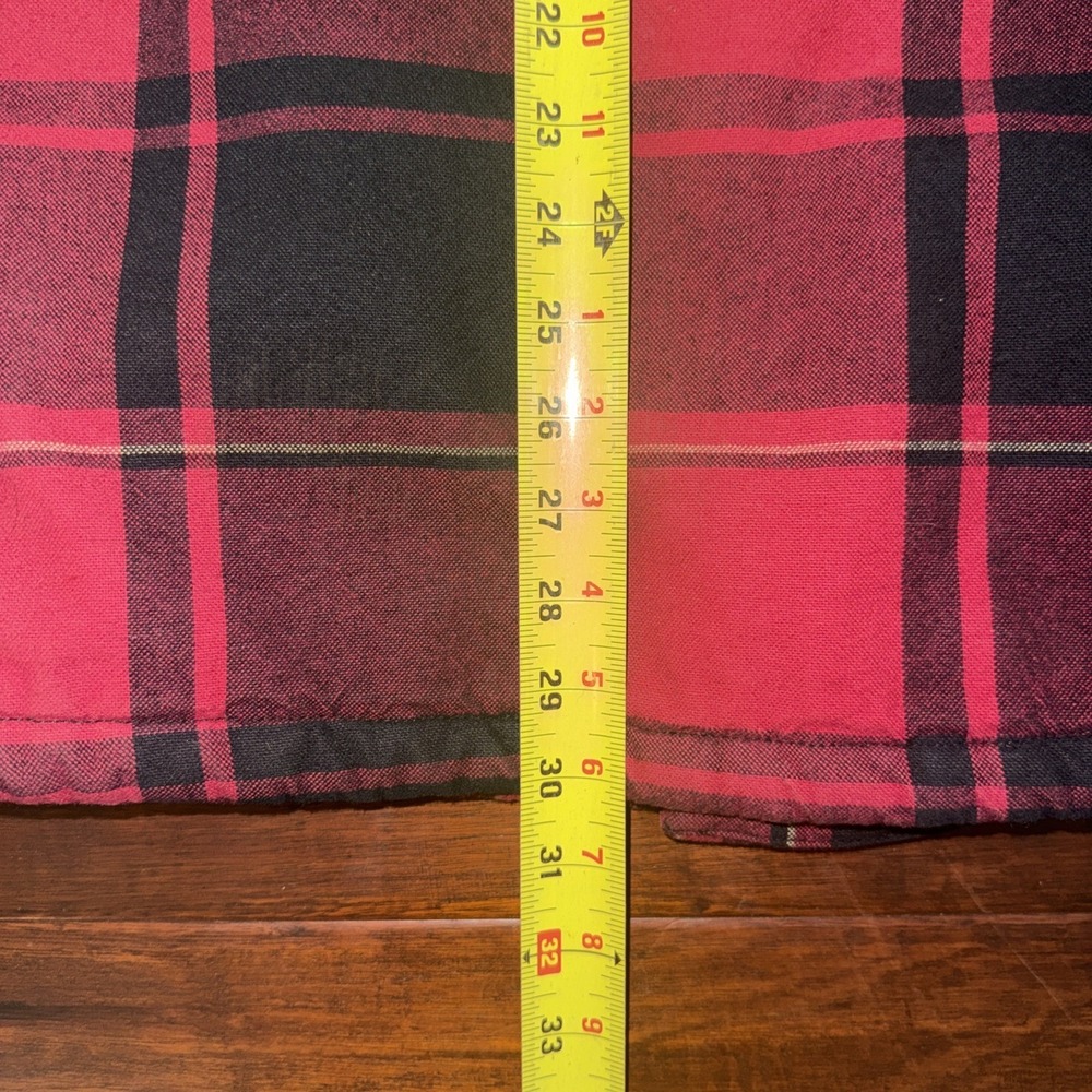 Ultimate Terrain Flannel Shirt Jacket Snaps Corduroy Patches Sherpa Lined Large - Picture 8 of 9